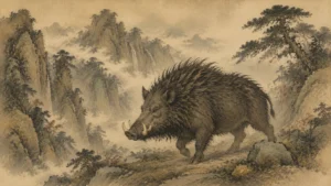 Haozhi: The Mythical Beast with Razor-Sharp Bristles