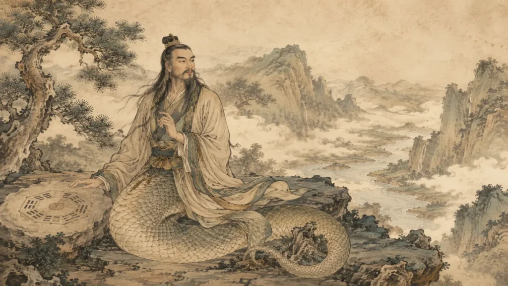 Fuxi in Chinese Mythology: Bagua, Nüwa & Civilization