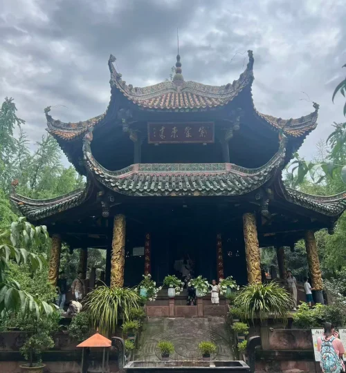 beatiful chinese old temple mythology